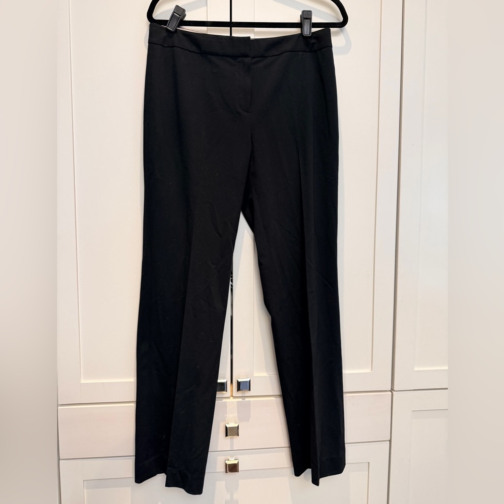 Elie Tahari Black Slim Straight Pants